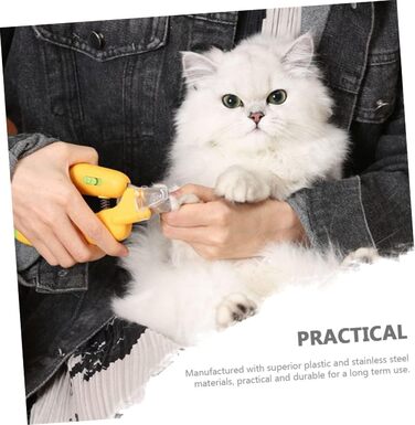 Тримач для когтів для собак та котів BESPORTBLE з LED-підсвічуванням: безпечний триммер для догляду за кігтями