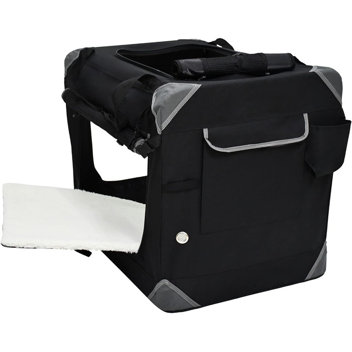 Кіяж для собак EliteField з 3 дверцятами, складаний, м'який, з сумкою для перенесення та флісовим ліжком, для використання в приміщенні та на вулиці, 91.4 x 61 x 71.1 см