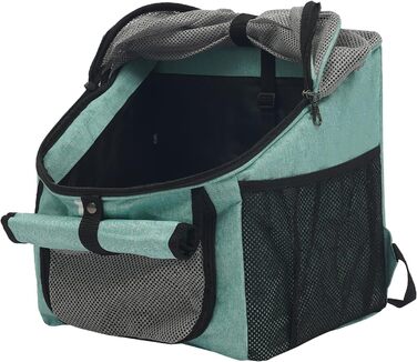 Сумка-переноска для тварин на велосипед, складана, знімна, блакитна