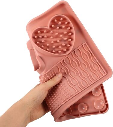 Килимок для собак - повільний годівник великого розміру з присосками, антиковзаюча поверхня, легко миється, сприяє повільному годуванню, підходить для цуценят та домашніх тварин