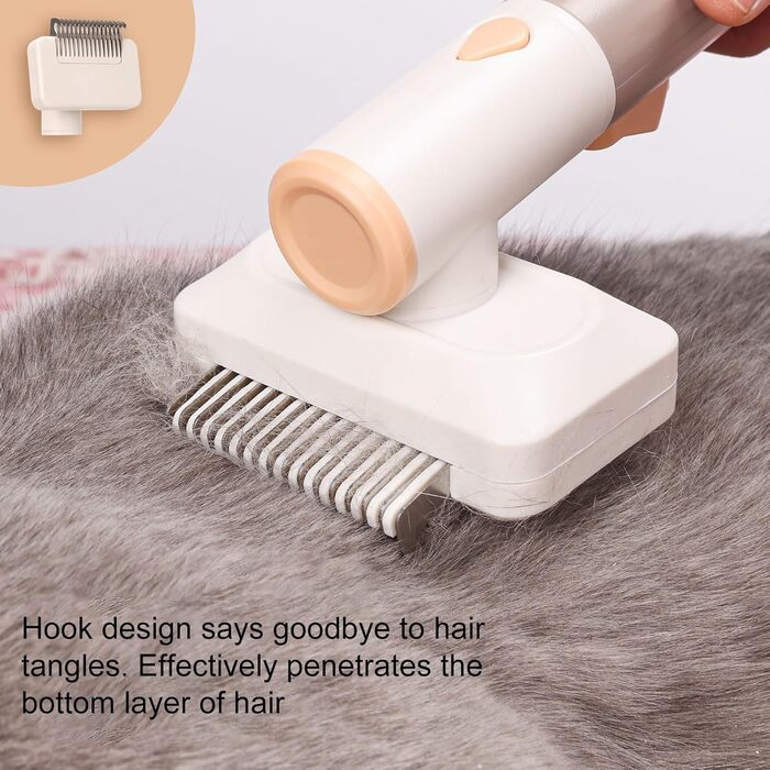 Розпушувач для шерсті тварин, щітка для грумінгу котів та собак | Багатофункціональна щітка для вичісування шерсті | Портативний аксесуар для догляду за тваринами