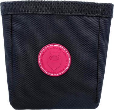 Сумка-перекусник для собак WILD HAZEL Leckerlibeutel, текстильна з магнітним закриттям та кліпсою для ременя (чорна)