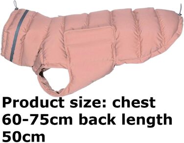 Зимовий теплий одяг для собак - водонепроникна куртка для собак, теплий одяг для тварин, товста зимова куртка (новий рожевий колір)
