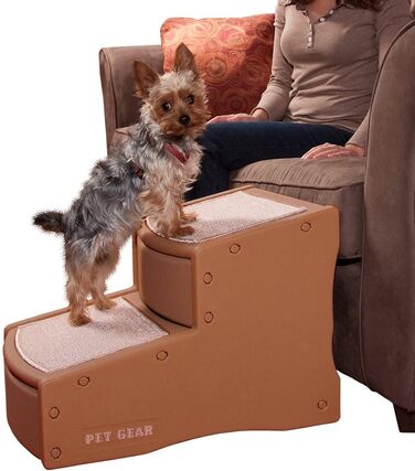 Сходи для котів і собак Pet Gear Easy Step II, 2 сходинки, до 68 кг, портативні, знімні, знімний килимовий покрив, без інструментів, 5 кольорів