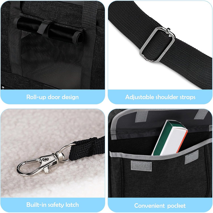 Переноска для тварин ALLSOPETS з колесами для котів та собак, сіра, для подорожей літаком