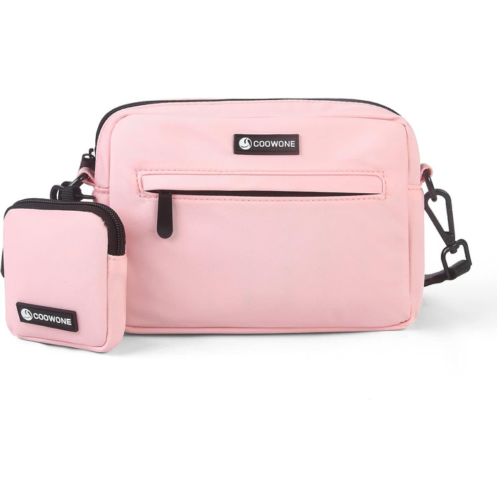 Сумка для ласощів для собак COOWONE: водонепроникна сумка для прогулянок з диспенсером для собачих екскрементів (Рожева)