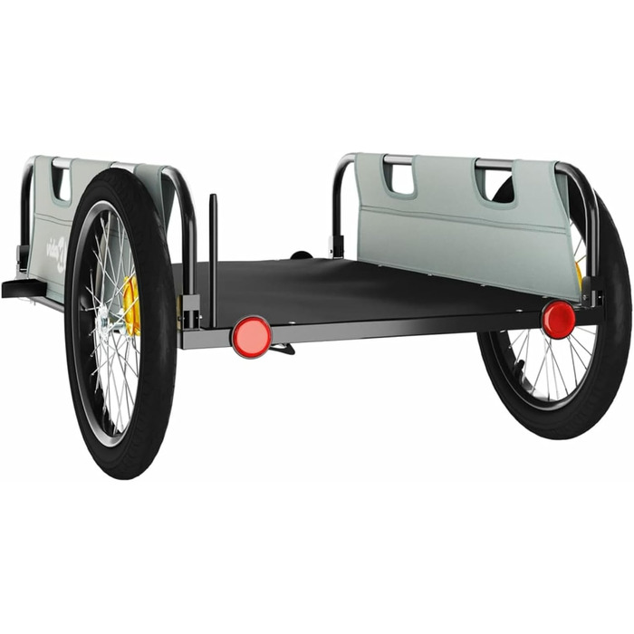 Фahrradanhänger ARKEM: Кошик-причіп для велосипеда з тканини Oxford та металу (сірий)