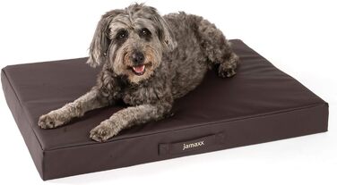JAMAXX® Преміум подушка для собак, лежанка для собак, канва, ортопедична, memory foam, середні породи, вінтажна канва, матрац PDB1017 M, 90x70/65 см, коричневий