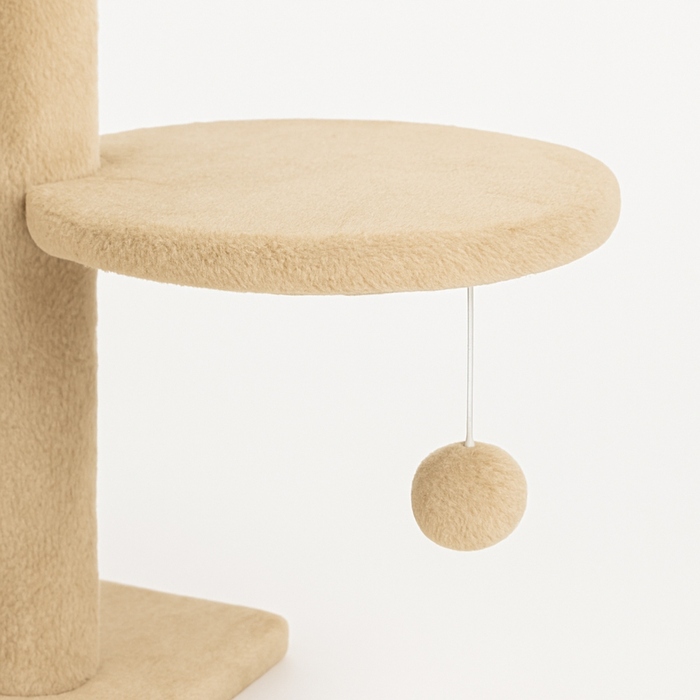 Високий когтеточка-комплекс з лежаком та стовпчиком для кігтів, вежа Wideshop 101 — 160 см