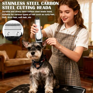 Бездротова машинка для стрижки шерсті коней Leise, 20W, 1500mAh, для густого волосся, стрижка собак та коней, 180x45 мм