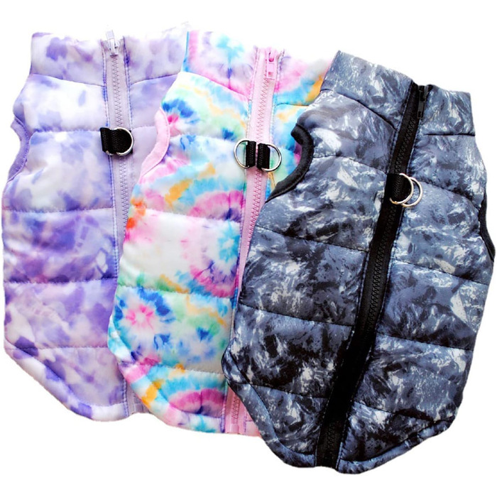 Зимовий теплий одяг для собак: чорна куртка-жилет для собак середніх розмірів (L)