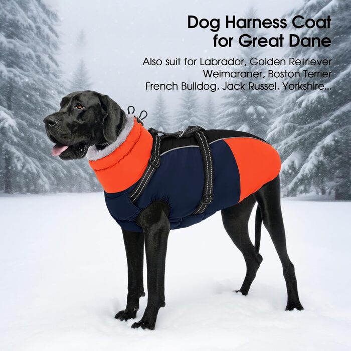 Теплий зимовий одяг для собак SUNFURA: водонепроникна куртка з інтегрованим шлейкою, фліс, для маленьких собак, цуценят, чихуахуа, мальтізер, блакитний, XS