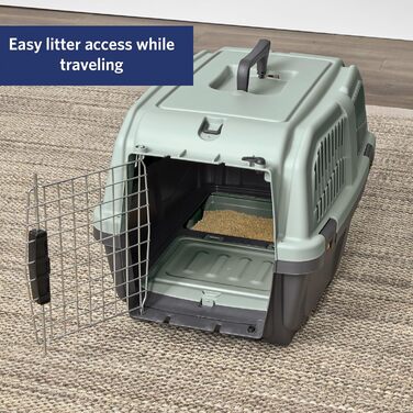 Переноска для котів Skudo Katzentrage Midwest Homes for Pets, пластик, з туалетом, 61 см