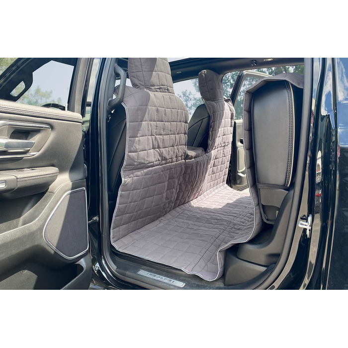 Tierlando® Автоковдра з бавовни XXL для пікапів та SUV, 240x170 см, сірий графіт