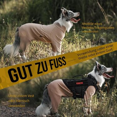 OneTigris Піжама для собак, теплий комбінезон для великих та середніх собак, коричневий L