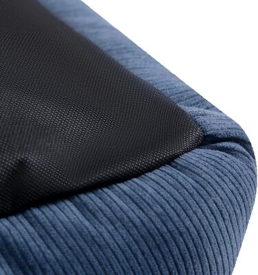 Ліжко для котів та собак Hollypet, м'яке, дихаюче, 55x45x15 см, блакитно-сіре