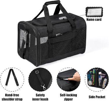 Транспортна переноска для собак та котів HITSLAM, складана, зелена (M)