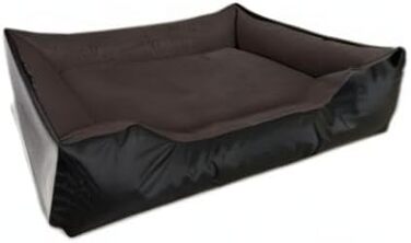 Ляжка для собак BedDog LUPI, чорно-сіра, S, 150 x 110 x 28 см - зручна та практична ліжко-корзина для маленьких собак