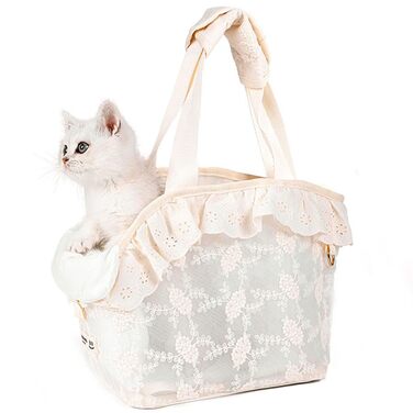 Сумка-переноска для собак маленьких порід до 5 кг, біла, S. Дихаючий рюкзак для собак, сумочка для транспортування