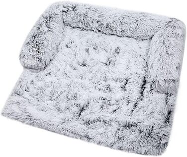 М'яка плюшеві килимки для собак, лежанки, заспокійне диван, ультрам'яке хутро, лежанки для домашніх тварин, м'які, можна прати, пухнасті ковдри, подушки, чохли для меблів, захист, лежанка для собак та котів (XL)