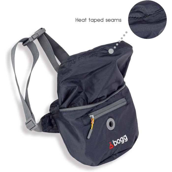 BOGG Універсальна сумка-переноска для собак | Диспенсер для пакетів та контейнер для відходів (Сірий Оскар)