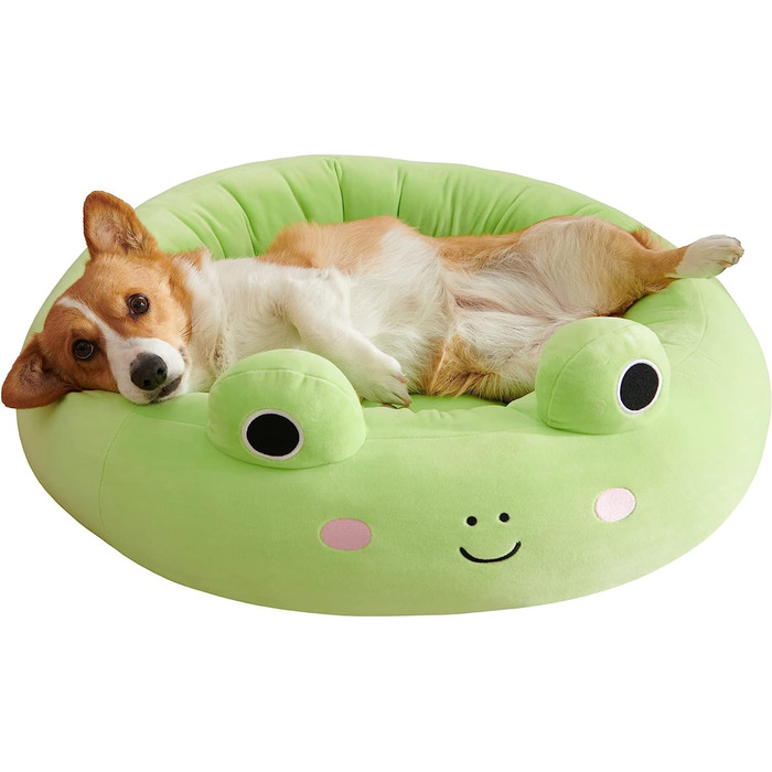 Squishmallows Wendy жаба - м'яке ліжко для тварин 75 см, офіційний плюш Jazwares, супер м'яке ліжко для домашніх тварин