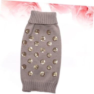 Теплий одяг для собак Angoiy Strickpuover - зимовий пуловер для собак, сірий, XXL