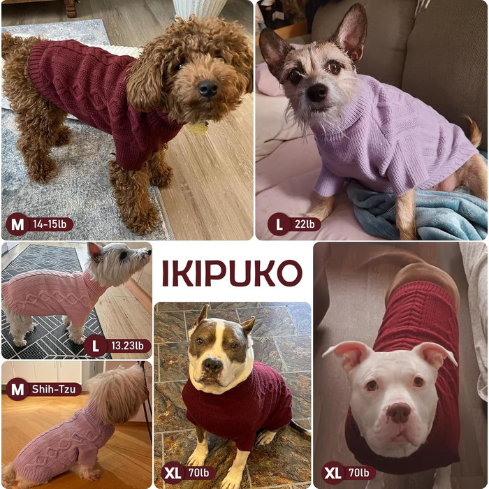 Пуловер для собак на Різдво, теплий зимовий одяг для тварин, зручний вовняний пуловер з коміром для маленьких собак, теплий в'язаний одяг з рукавами для цуценят, зелений (X-Small, павіоновий зелений)