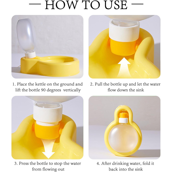 Водяна пляшка для собак, 480 мл, велика, не протікає, складана, для подорожей, аксесуар для цуценят, собак маленьких, середніх та великих порід