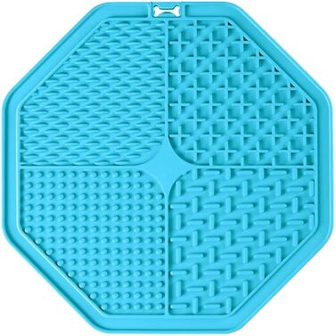 Лежанка-іграшка для собак з присосками, 2 шт. - повільна годівниця, для грумінгу та тренувань (блакитна)