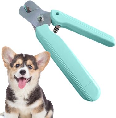 Ножиці для обрізання кігтів собак та котів з LED-підсвічуванням | Безшумні, з захисним насадком та ергономічним дизайном | Для собак та котів будь-яких порід