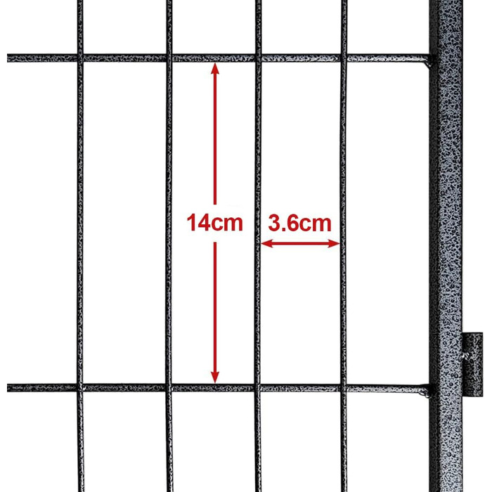 Металевий вольєр для собак та цуценят, переносний загон для тварин, 12 штук, 60 см