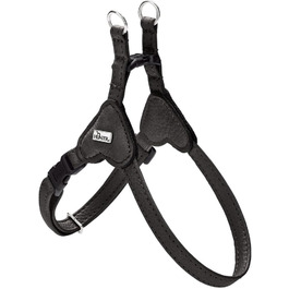 Нашийник для собак HUNTER SOHO MINI, чорний, з натуральної шкіри, м'який, для маленьких собак та цуценят, виготовлено в Німеччині, розмір XS