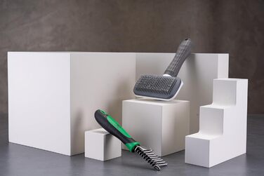 Набір гребінців для собак та котів: 2 шт. (для довгої та короткої шерсті), включає гребінець для видалення ковтунів, догляд за шерстю та обрізка кігтів. Підходить для собак та котів, підшерсткова щітка для оптимального догляду за шерстю.