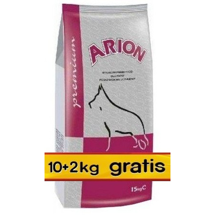 Сухий корм для собак Arion Premium Adult Ягня з рисом 10 кг + 2 кг