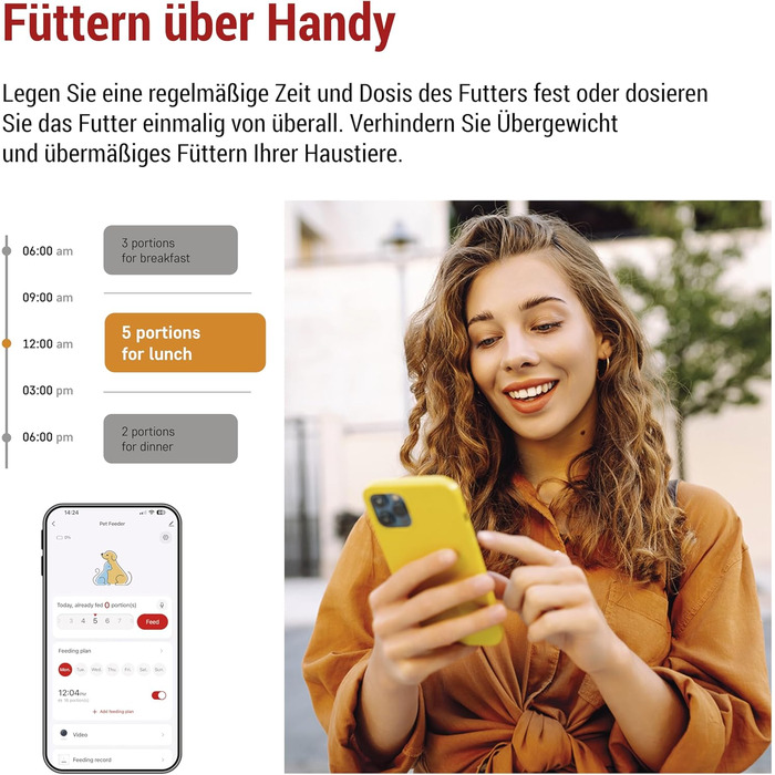 Розумний автоматичний годівниця для котів та собак EMOS GoSmart 4 л з Wi-Fi, керуванням через додаток та таймером - чорна