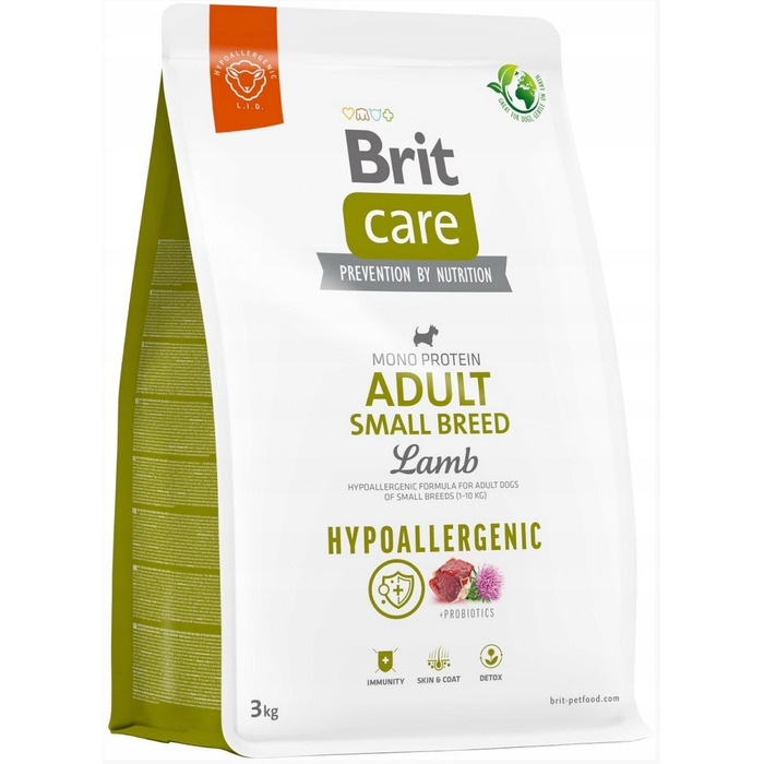 Корм для собак BRIT Care Hypoallergenic Adult Small Breed Ягнятина, 7 кг