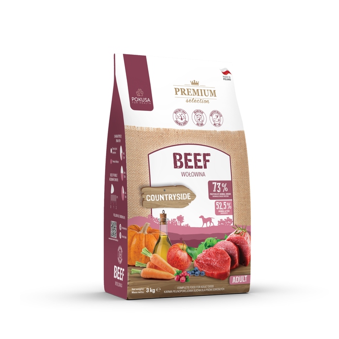 Сухий корм для собак Karma Pokusa Premium Beef (Яловичина), дорослі, 12 кг