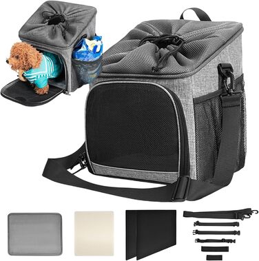 Фahrradkorb für Hunde: Дитячий велосипедний кошик для собак, дихаючий, знімний, для подорожей та кемпінгу