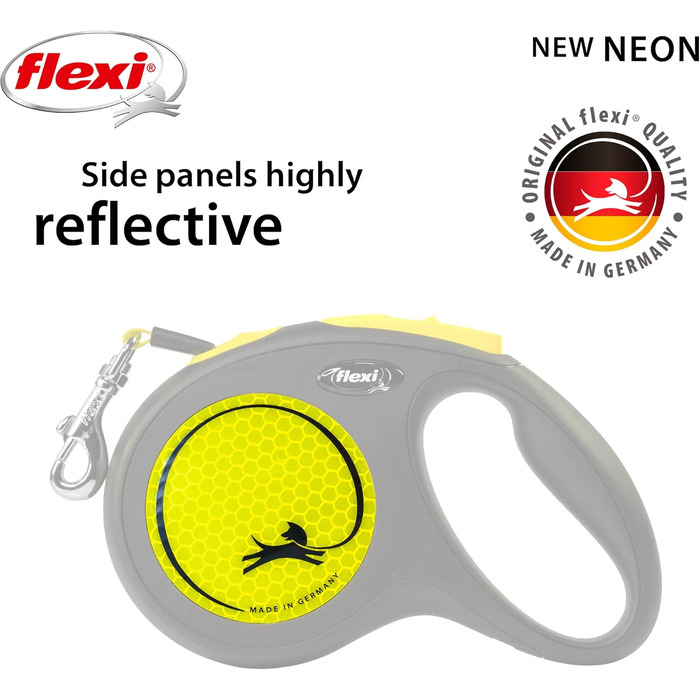 Класична світловідбивна стрічка Neon Reflect M, 4,9 м, чорна/неонова