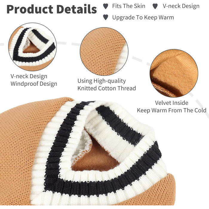 Теплий зимовий пуловер для собак та котів PETCUTE, зручний одяг для маленьких, середніх та великих собак, теплий зимовий одяг для тварин, подарунок для собаки або кота, червоний, розмір S