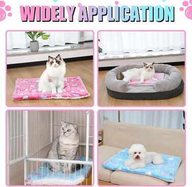 М'яке ліжко-матрац для собак та котів MICOOYO - килимок з флісу, 61x41 см, рожевий