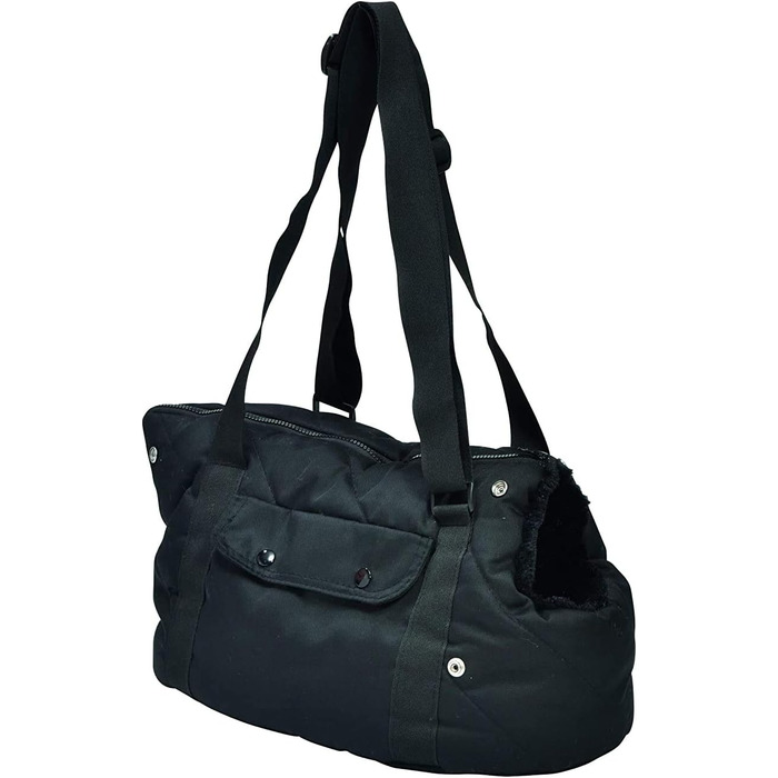 Транспортна сумка для собак Bobby, м'яка, 50 см, чорна, багатокольорова