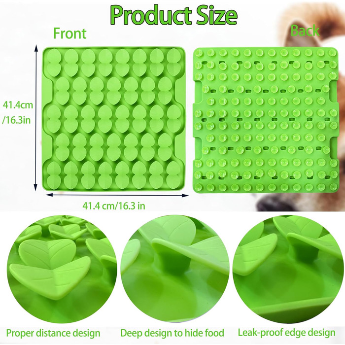 Силіконова килимок-іграшка для собак Femont, повільне годування, антистрес, для сухого та вологого корму