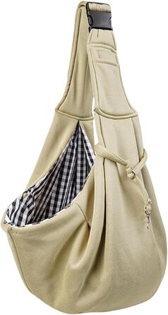 Сумка-переноска для собак та котів, Khaki. Зручна переноска для вигулу, подорожей та активного відпочинку. Регульовані ремені, легка та міцна.