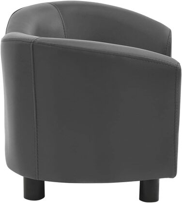Собаче ліжко vidaXL, коричневе, 67x41x39 см, штучна шкіра, диван для собак та домашніх тварин