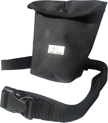 Сумка для собак Prima-Bag з регульованим поясом (кишенька для ласощів/сумка для ласощів/сумка для корму) чорного кольору