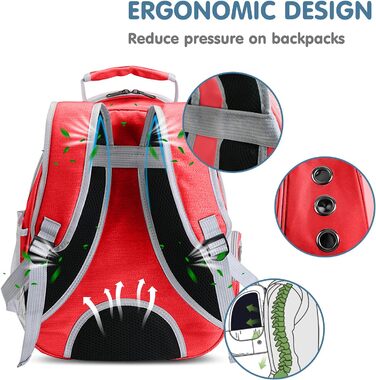 Рюкзак для котів та маленьких собак PETCUTE, дихаючий, знімний килимок, до 6 кг, з прозорим вікном, для подорожей (темно-червоний)