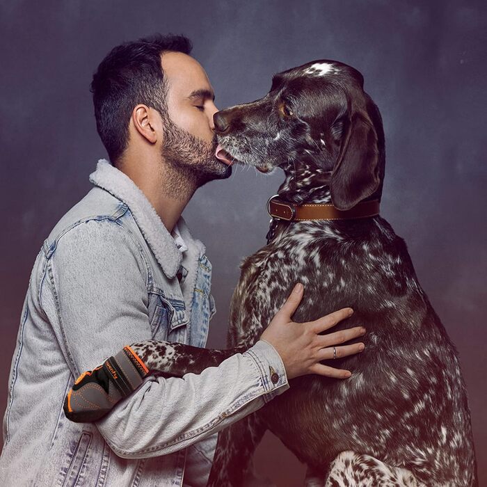 Водонепроникні чоботи для собак 4 шт. з регульованими ремінцями та світловідбиваючими елементами (B, 2)