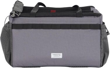 Корзина для домашніх тварин Vincita Caddy для Brompton, з алюмінієвим каркасом та сіткою, для велосипеда, сіра